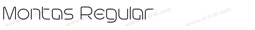 Montas Regular字体转换